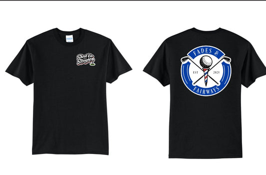 Fades & Fairways large logo black T-shirt