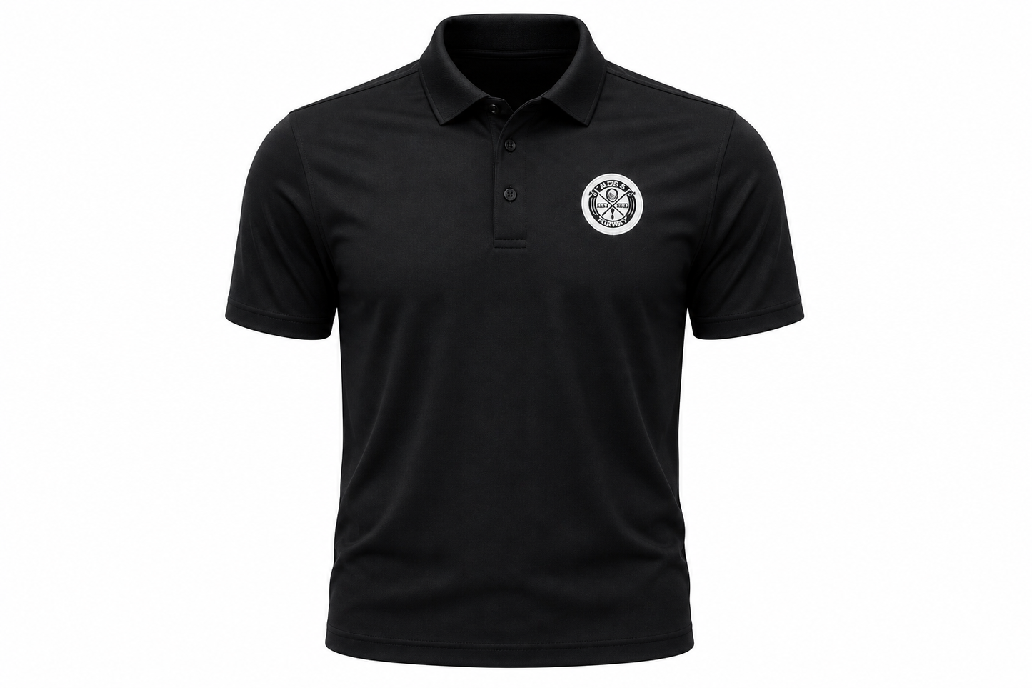 Fades & Fairways Essential Performance Polo – Black