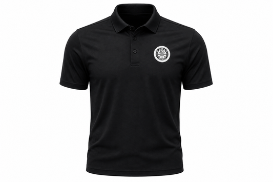 Fades & Fairways Essential Performance Polo – Black