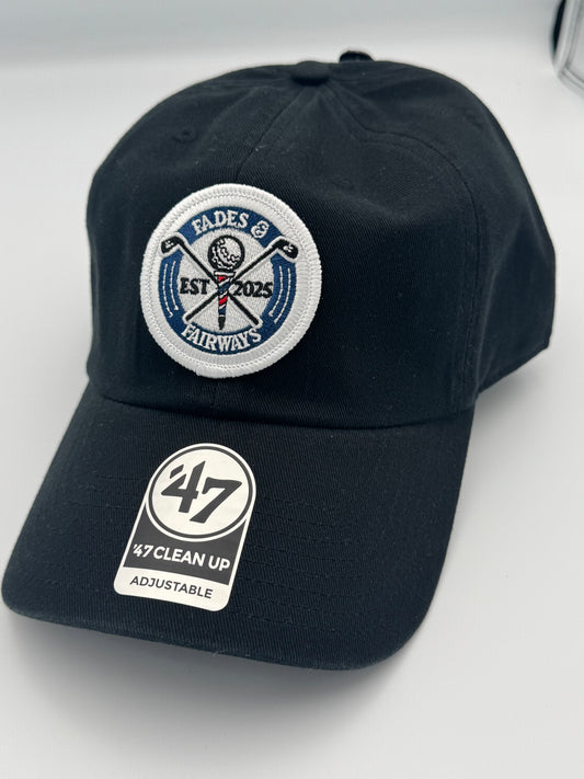 Fades & Fairways ‘47 Clean Up Hat – Black