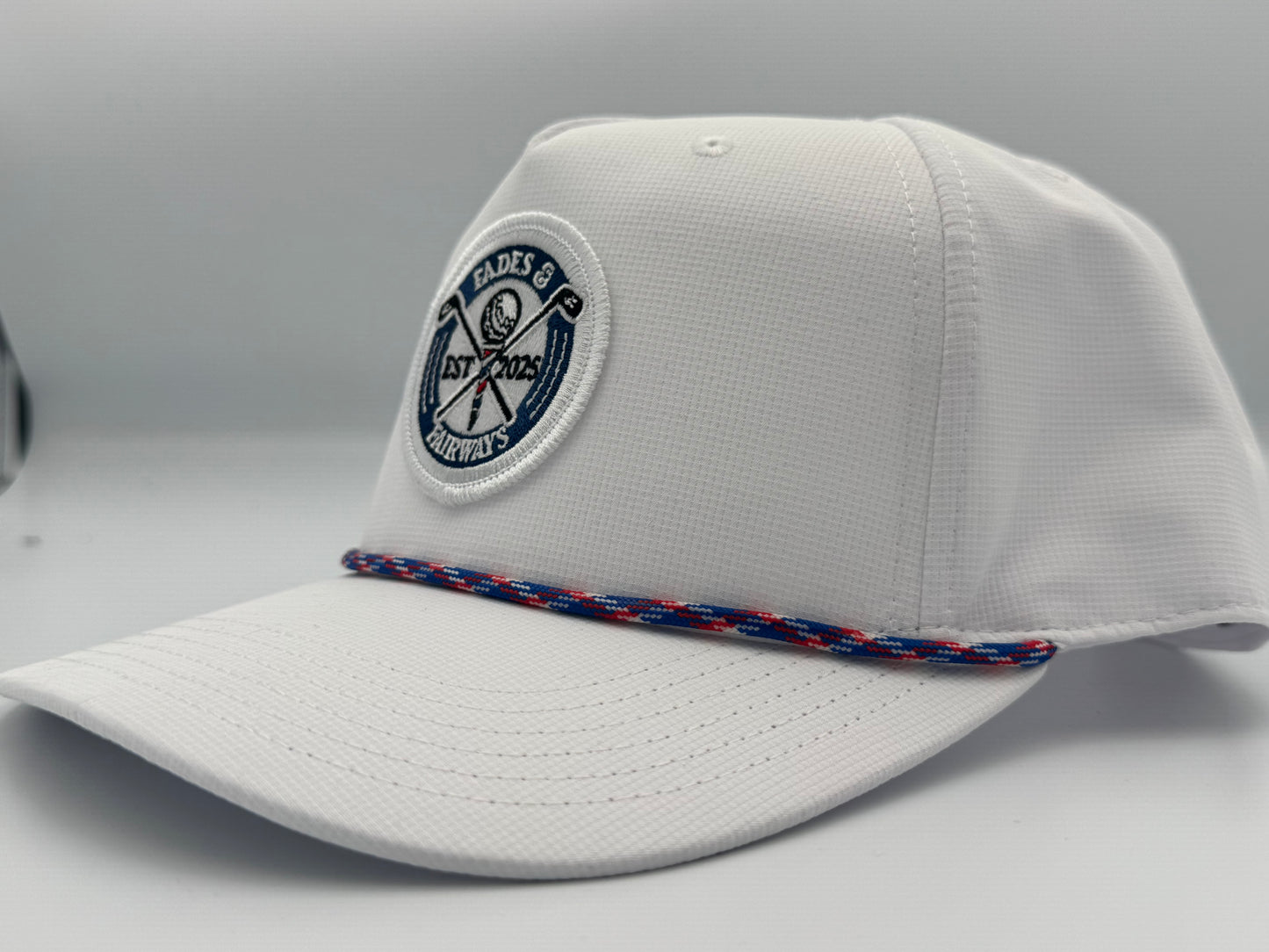 Fades & Fairways Classic Rope Hat – White